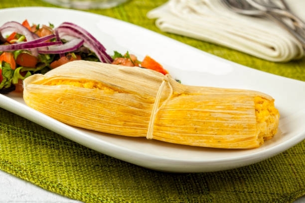 Tamales de elote caseros