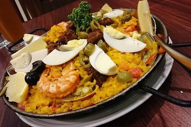 Arroz con camarones