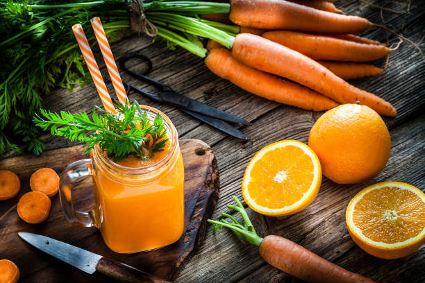 Jugo de naranja con zanahoria