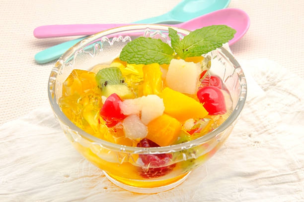 Gelatina con frutas