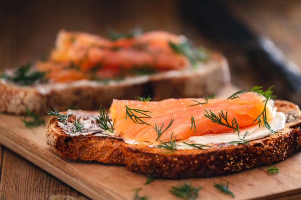 Tosta de salmón