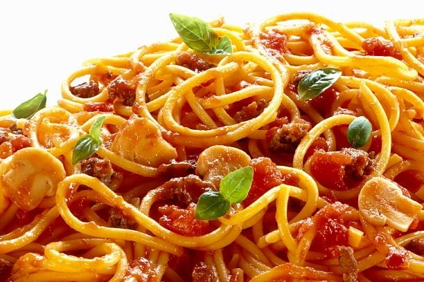 Spaguetti con champiñones