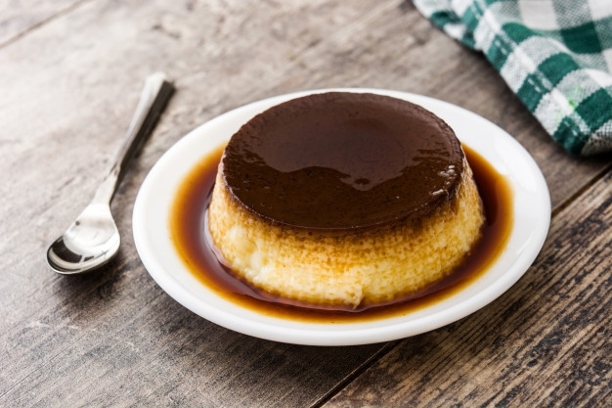 Flan de leche y huevo